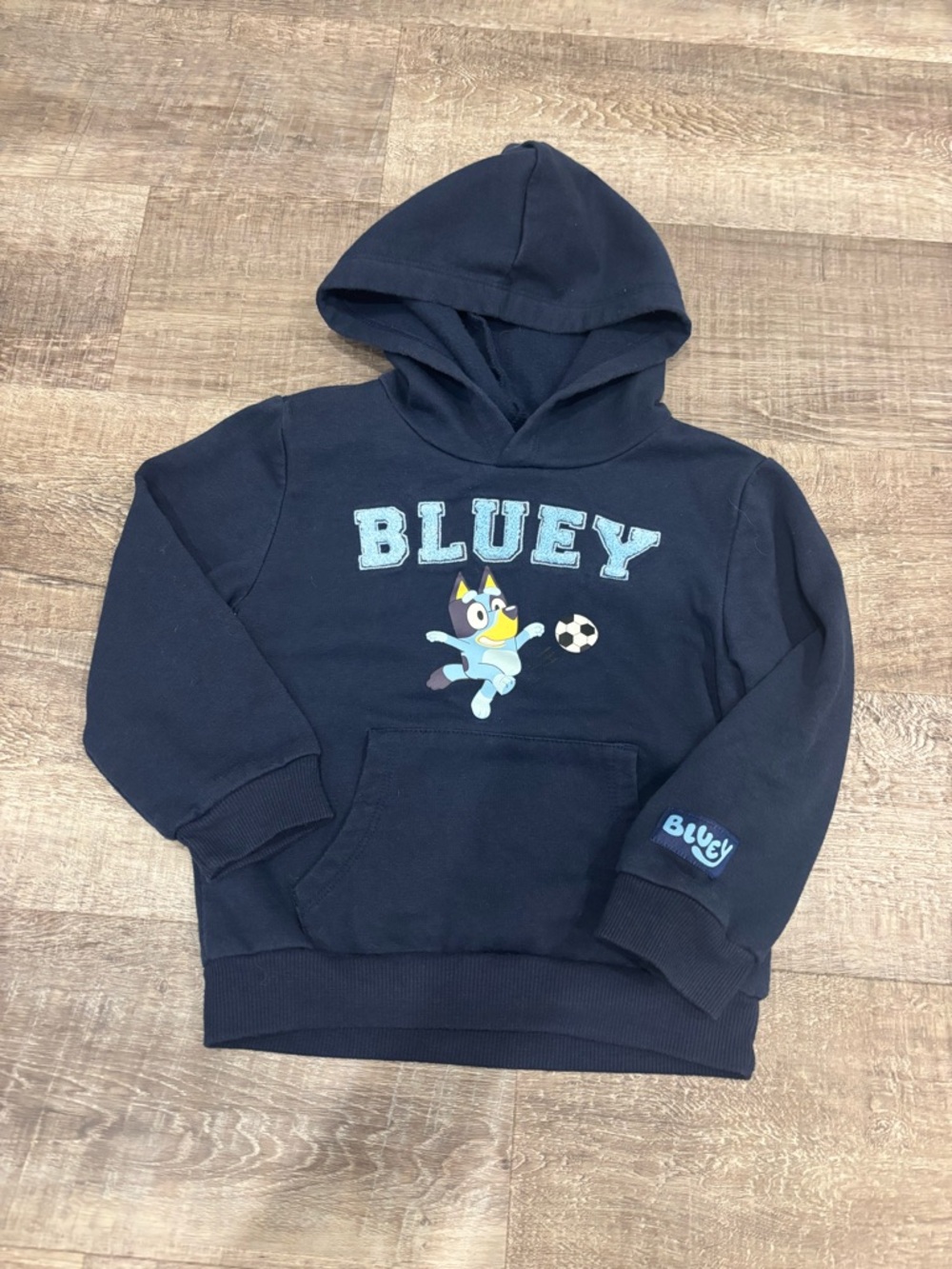 Bluey Navy Kids Hooded Pullover Sweatshirt